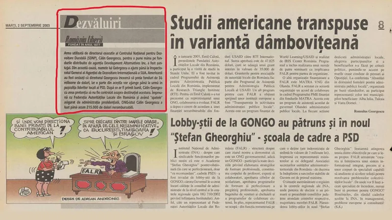 Călin Georgescu, lobby-istul PSD din epoca Petre Roman. Cum a sifonat 215.000$ din banii USAID