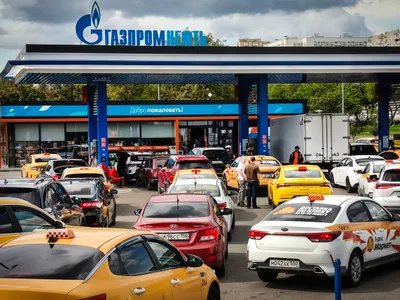 Benzinărie din Moscova - Foto: Profimedia Images