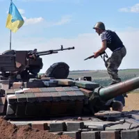 Armata ucraineană a efectuat exerciţii cu tancuri în regiunea separatistă Doneţk/foto: nbcnews