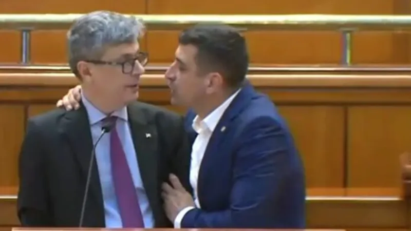 Virgil Popescu a fost agresat de George Simion în plenul Parlamentului