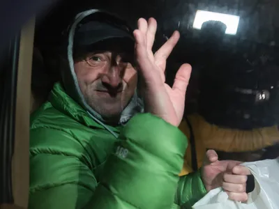 Nelu Iordache, azi, părăsind Penitenciarul Rahova - Foto: INQUAM PHOTOS/George Călin