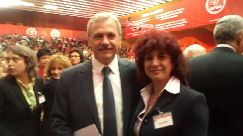 Deputata Hărătău alături de Liviu Dragnea Foto: Facebook