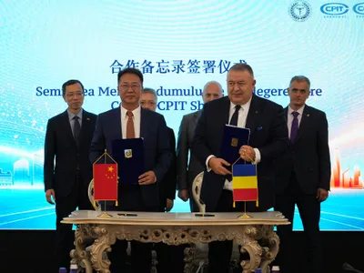 CCIR a semnat un nou Memorandum de Înțelegere cu CCPIT Shanghai Foto: CCIR