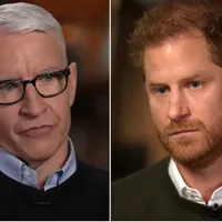 Prințul Harry (dreapta) și jurnalistul Anderson Cooper- Foto: CBS News