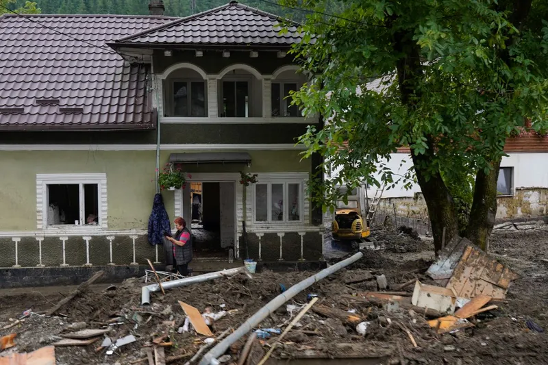 30 iulie 2025. Urmările inundaţiei din Broşteni - Suceava - Foto: INQUAM PHOTOS/Saul Pop