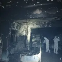Secția ATI arsă, de la SJU Neamț. Sursa foto: Exploziv TV/ Facebook