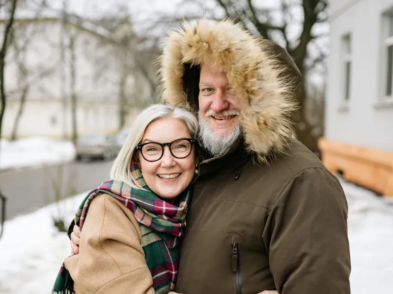 Pensionari fericiţi, iarna - Foto: Pexels/Jan Krukau