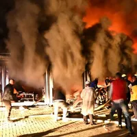 Cel puțin zece pacienți au murit într-un incendiu la un spital Covid din Macedonia de Nord/FOTO: Twitter/Hashtag Elyoum