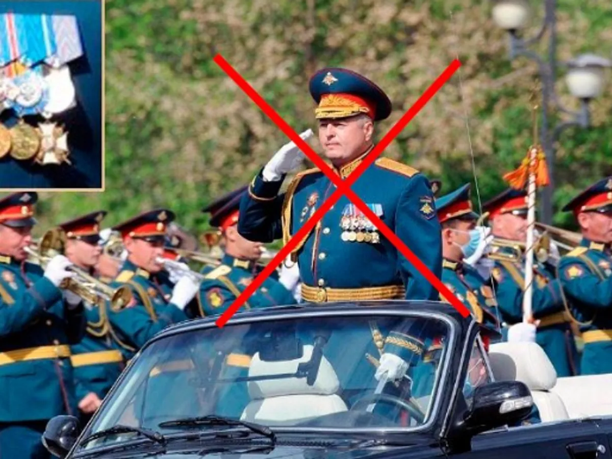 Forțele armate ucrainene confirmă că l-au ucis pe generalul rus Roman Kutuzov/FOTO: Twitter/pravda