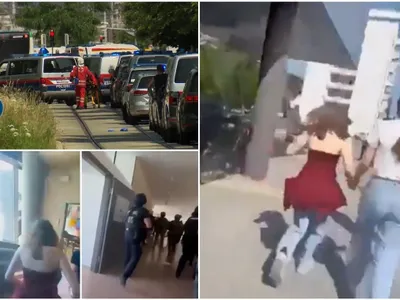Doi adolescenți români sunt printre victimele atacului armat din Graz, Austria. Unul e în spital Foto: captură X