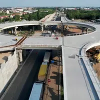 Lucrările la Pasajul Domnești de pe Centura București avansează. / Foto: Irinel Ionel Scriosteanu, Facebook
