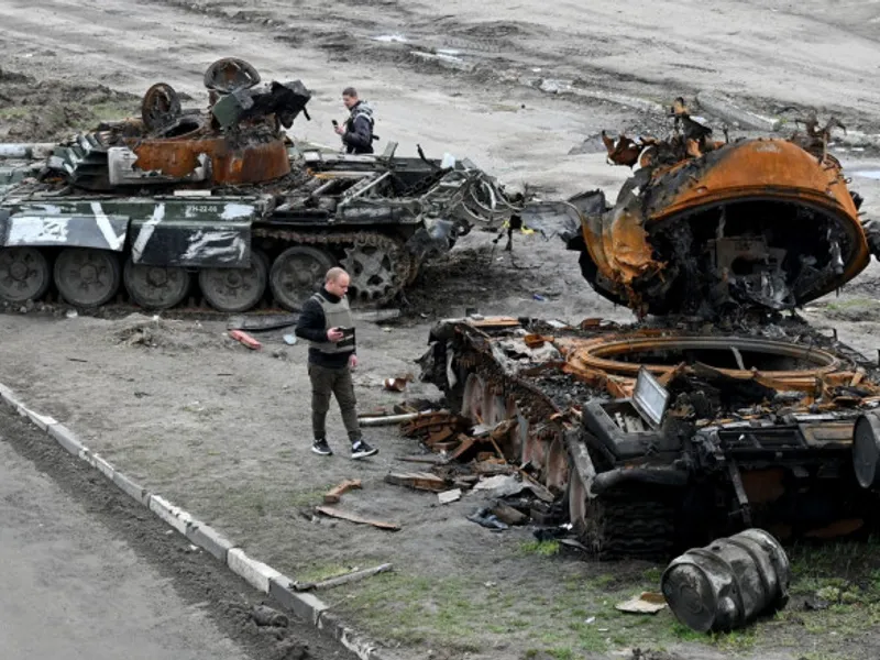 Rusia a pierdut foarte multe tancuri și blindate în Ucraina/Foto: Profimedia Images