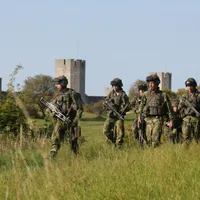 Soldați suedezi pe insula Gotland/FOTO: Getty