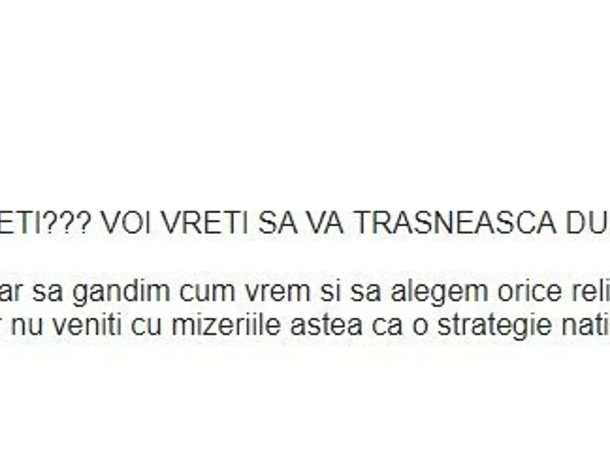 Mesaj de amenințare primit de activiștii de la FONPC, trimis reporterului Newsweek