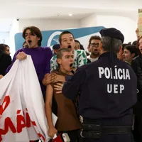Protestatari- Foto: Twitter/Catarina Demony
