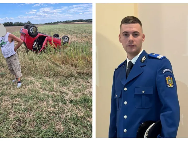 Foto: Jandarmul a intervenit în accident Sursa: IJJ Vrancea