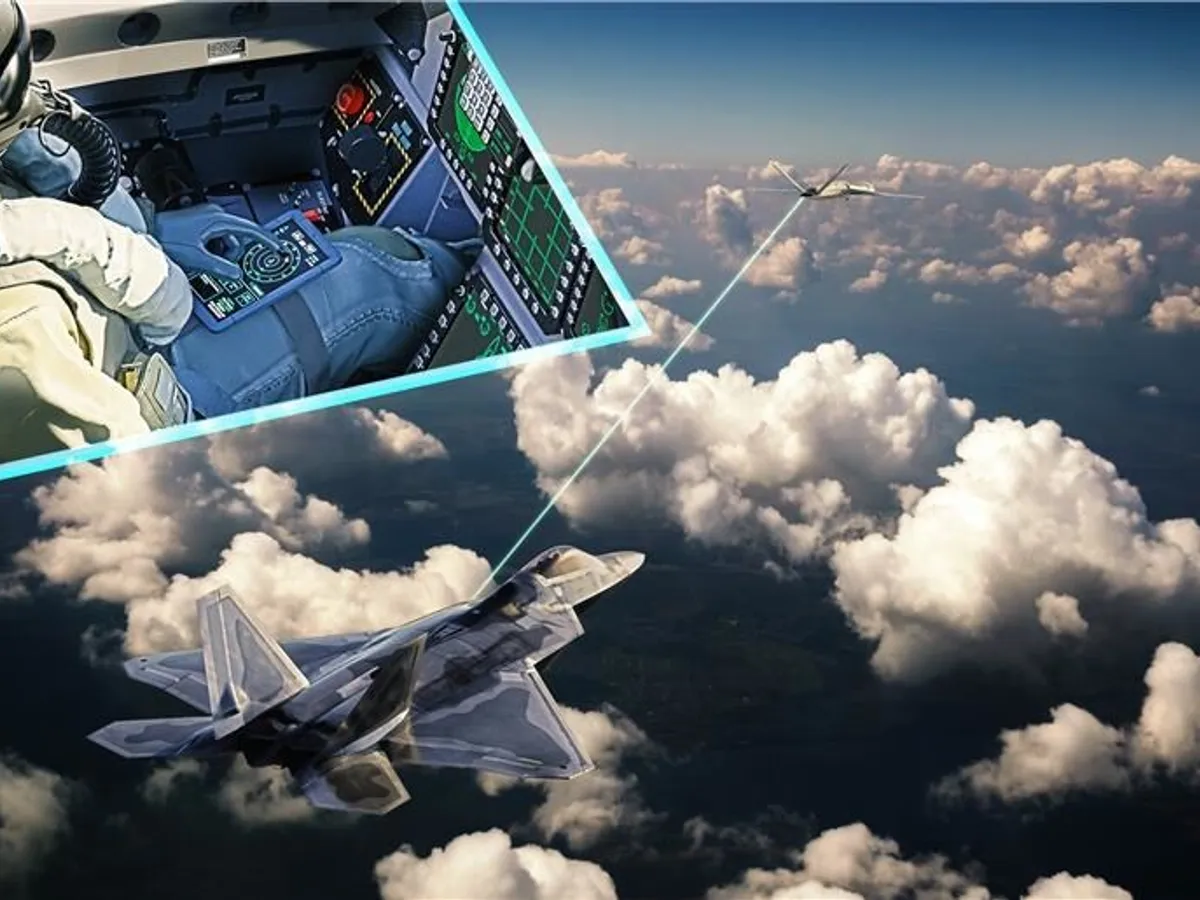 Premieră la Lockheed Martin. SUA testează controlul unei drone din cockpitul unui avion F-22 aflat în zbor