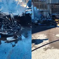 Accident aviatic la Arad - Foto: TV Arad