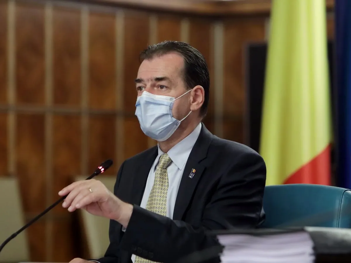 Premierul Ludovic Orban. FOTO: Facebook Guvernul României