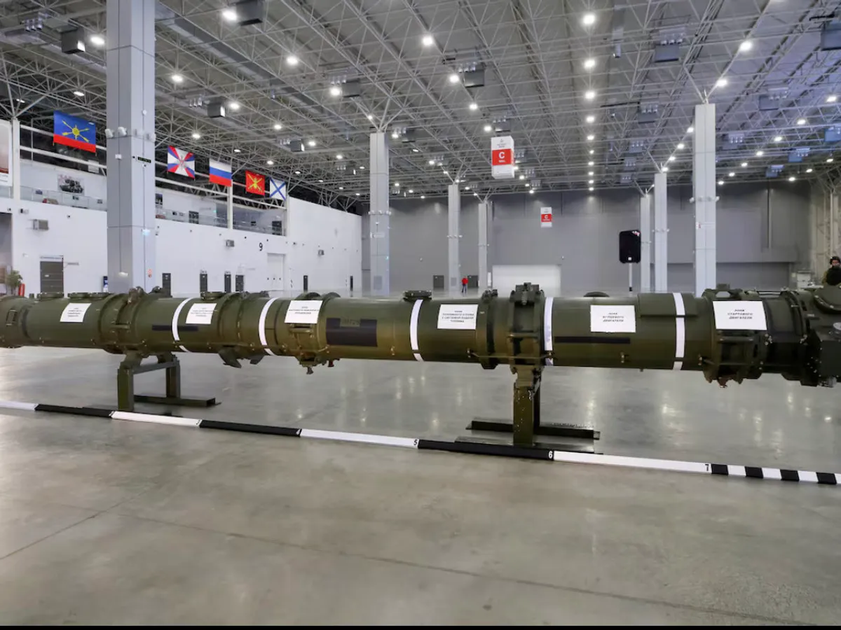 Racheta rusească 9M729, care poate transporta un focos nuclear - Foto: Ministerul rus al Apărării