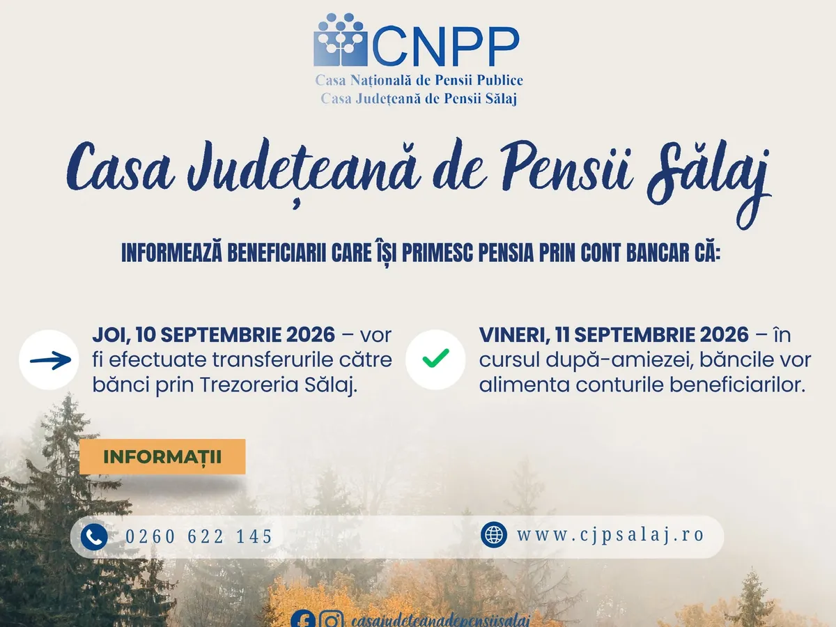 Anunț pensie - Foto: Casa de Pensii