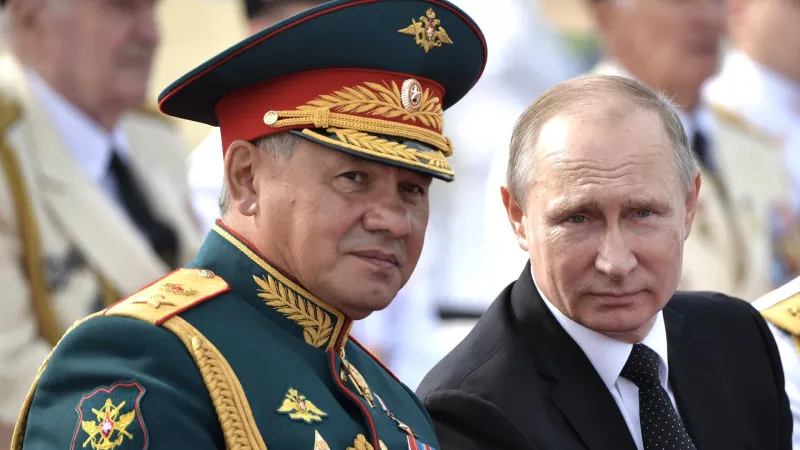 Ministrul rus al Apărării Serghei Şoigu și președintele Vladimir Putin. / Foto: digi24.ro