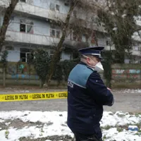 Locul incendiului a fost izolat de Poliție/FOTO: Inquam Photos/Octav Ganea