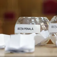 Urnele de la ICCJ cu judecătorii trași la sorți. Foto Inquam Photos/Octav Ganea