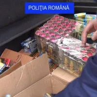 Cea mai mare captură de artificii. FOTO: Politia Româna