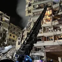 VIDEO În oraşul Nipru, sunt 5 morţi şi 27 de răniţi, după un atac asupra unei clădiri rezidenţiale - Foto: Twitter