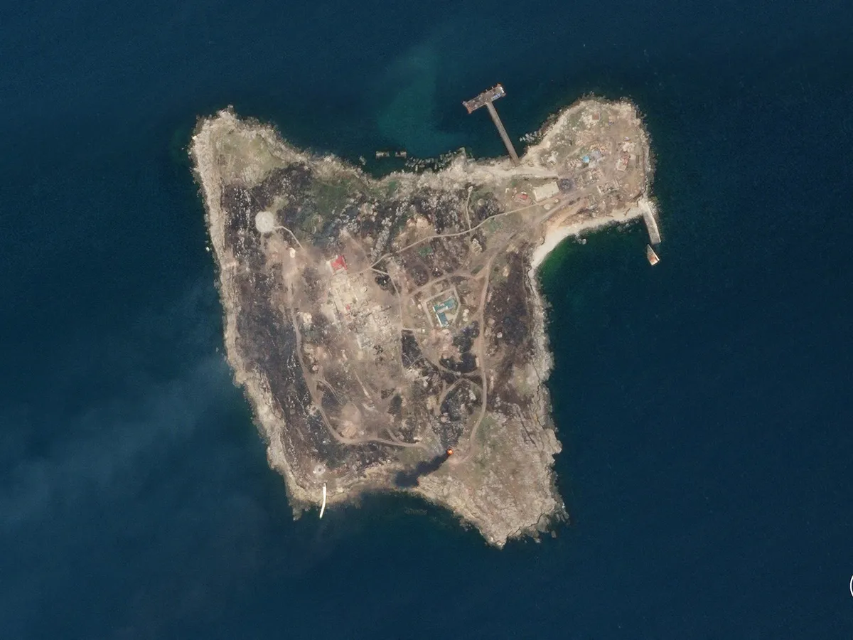 Insula șerpilor, vedere prin satelit - Foto: Profimedia Images