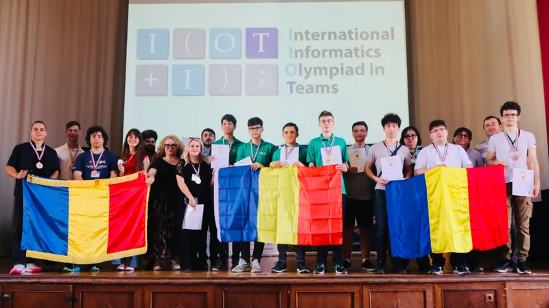 Aur și bronz pentru elevii din România, la Olimpiada Internațională de Informatică pe Echipe - Foto: Facebook / Ministerul Educației - România