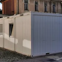 Saloanele amenajate în containere pentru bolnavii COVID din Sibiu/FOTO: Facebook