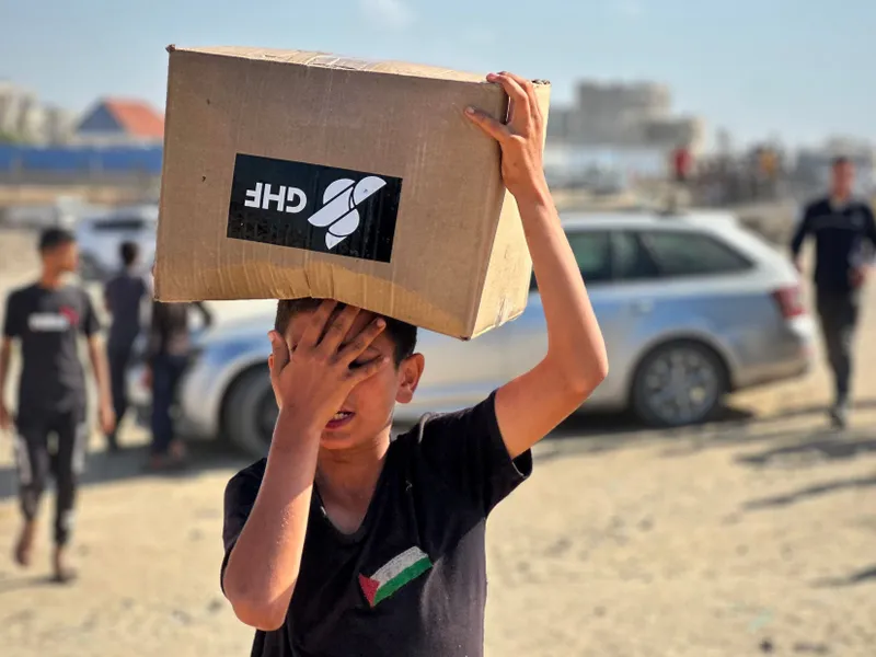 Imagini sfâșietoare din Gaza: copii, femei și bătrâni înfruntă focurile pentru mâncare - FOTO: Profimedia (imagine cu rol ilustrativ)