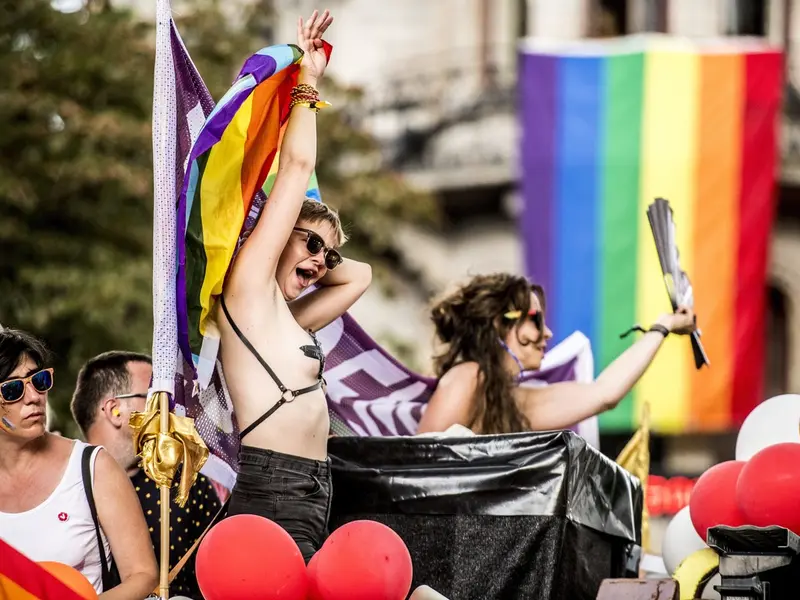 Evenimentul EuroPride are loc în mai multe orașe din întreaga lume. În imagine, parada care s-a desfășurat la Stockholm, în anul 2018 - Foto: Profimedia Images