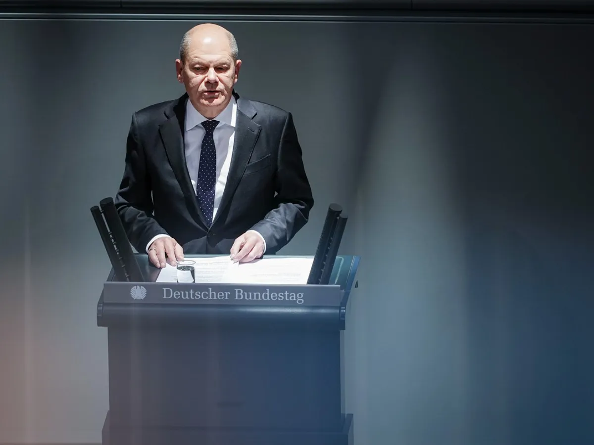 Tacticile „pământului pârjolit” ale Rusiei nu-l vor ajuta pe Putin să câștige războiul, spune Scholz - FOTO: Profimedia