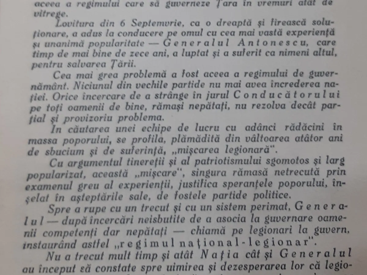 Prima pagină a raportului Pe marginea prăpastiei – raport al Președinției Consiliului de Miniștri din 1941