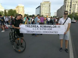 Protest în fața Guvernului. FOTO: Mihai Duță/Newsweek România