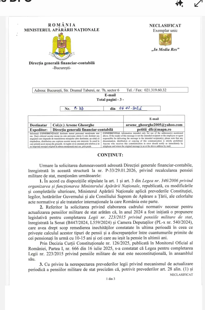 Răspuns de la MApN - Foto: Sindicatul Polițiștilor din Rom&acirc;nia &bdquo;Diamantul&rdquo; / Facebook