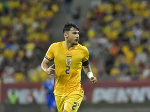 Andrei Raţiu, în meciul din iunie al Naţionalei cu Cipru - Foto: Profimedia Images