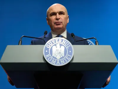 Prim-ministrul Ilie Bolojan, în conferinţă de presă - Foto: Pprofimedia Images