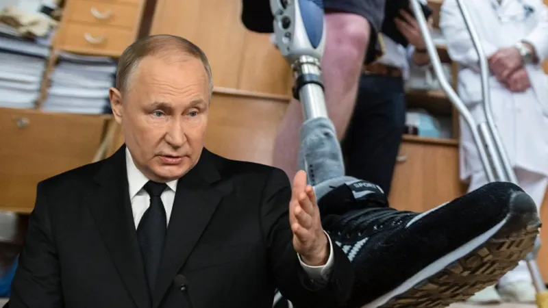 Putin formează „echipa de asalt în cârje”. Trimite soldații răniți și invalizi înapoi la război - Foto: Profimedia images - Caracter ilustrativ