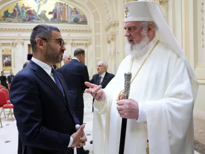 Florin Manole și patriarhul Daniel - Foto: FB / Florin Manole