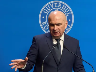 Prim-ministrul Ilie Bolojan, în conferinţă de presă - Foto: Profimedia Images