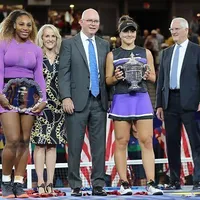 Bianca Andreescu, alături de Serena Williams. Foto Getty Images