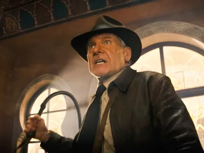 Harrison Ford, într-o scenă din ultimul film Indiana Jones Foto: profimediaimages.ro
