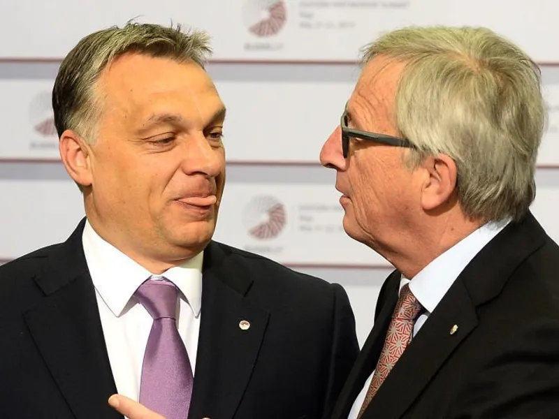 Viktor Orban și Jean-Claude Juncker