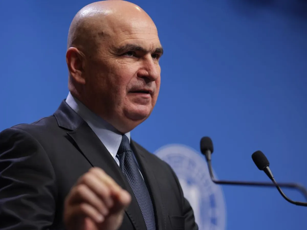 Ilie Bolojan, în conferinţă de presă - Foto: INQUAM PHOTOS/George Călin
