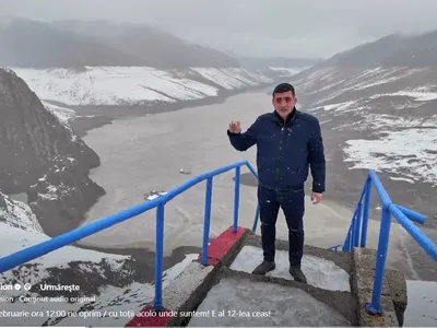 George Simion la Vidraru - Foto: FB