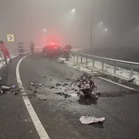 Accident înfiorător, pe „Autostrada Ford”. Șofer începător, ceață, mâzgă, 183 km/h - Foto: Facebook/DRDP Craiova